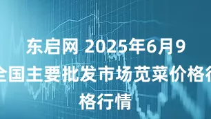 东启网 2025年6月9日全国主要批发市场苋菜价格行情